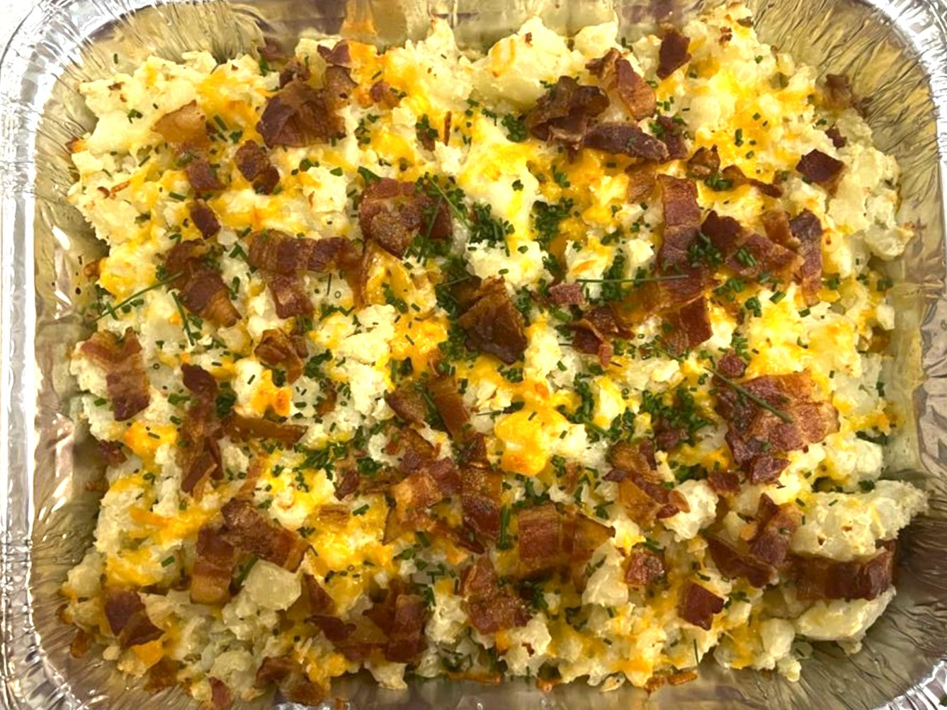 Family Size "Loaded" Potato Pie
