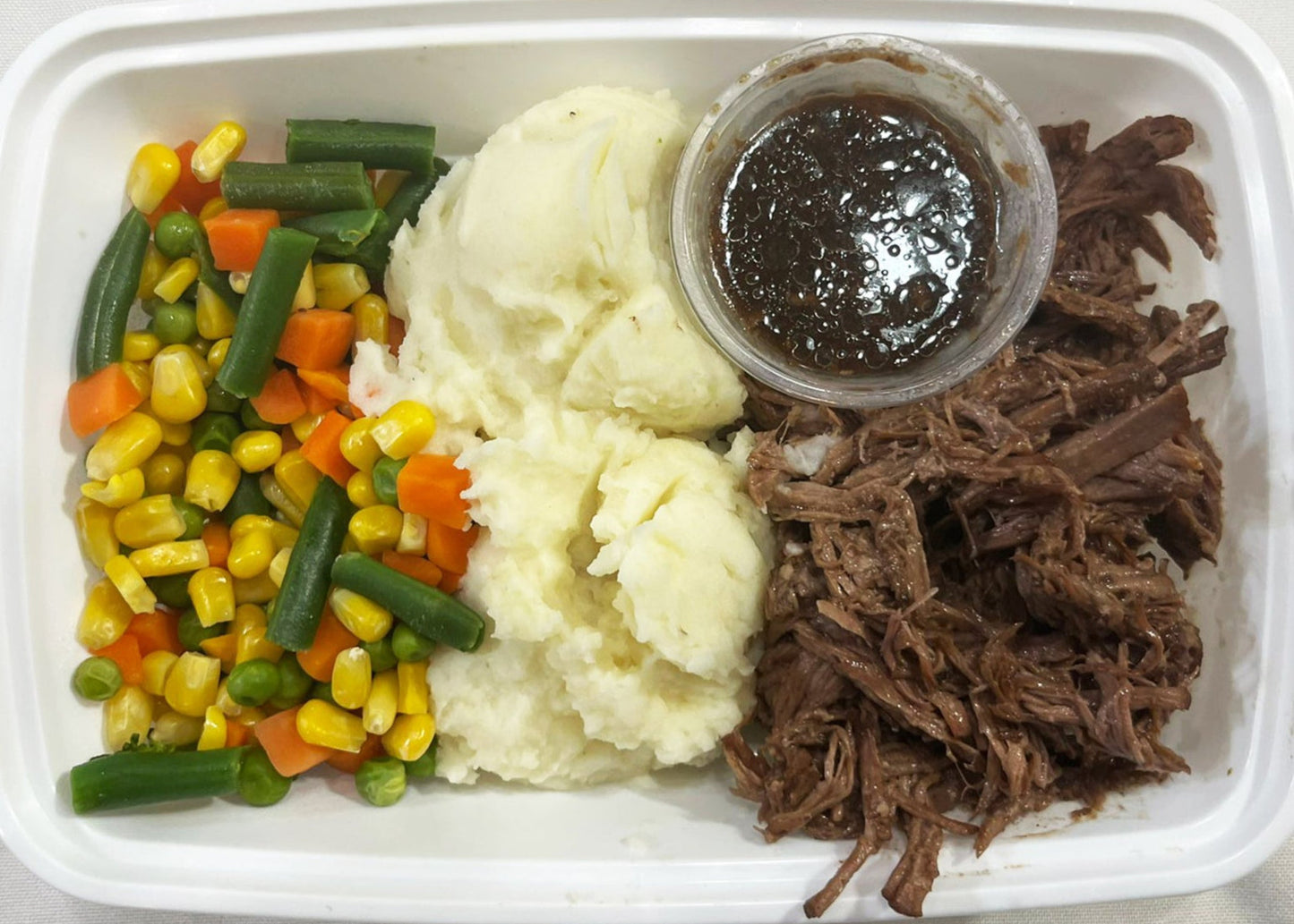 Roast Beef with Mashed Potatoes