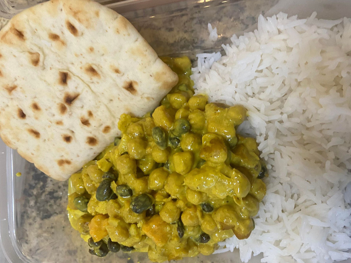 Coconut Curry with Naan Bread