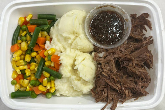 Roast Beef with Mashed Potatoes